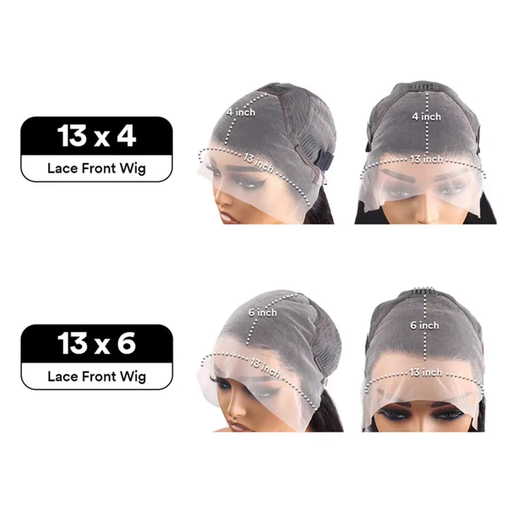 Burmese Curly Hair Wig Lace Front, Human Hair 13x6 HD Deep Wave Lace Front Wigs, Deep Curly Lace Frontal Wigs.