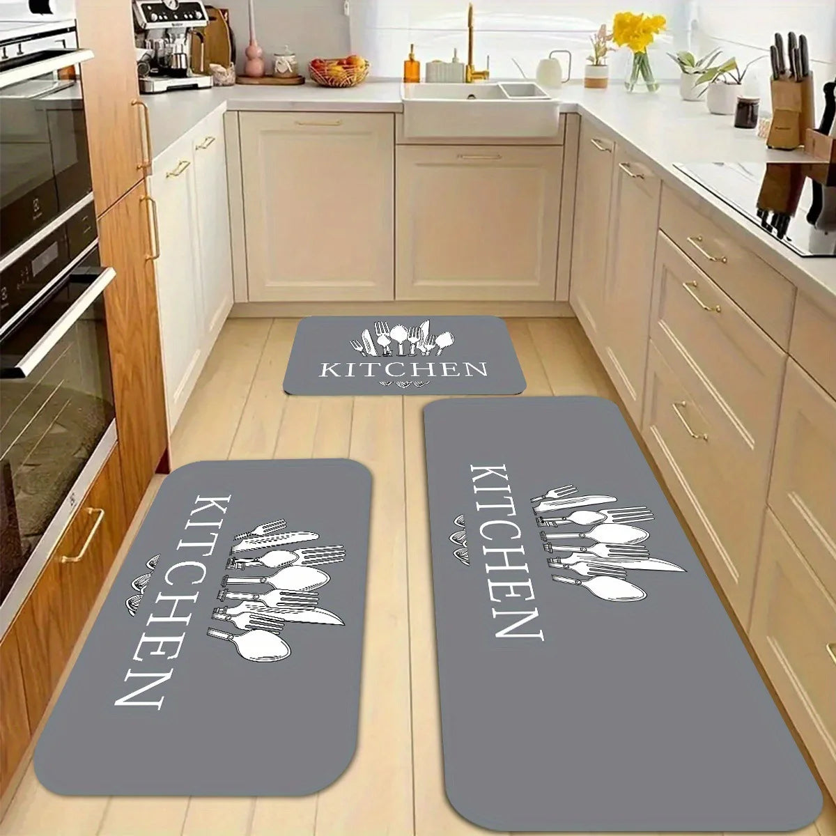 VIKAMA Kitchen Floor Mats, Entrance Door Mats, Laundry Room Long Carpets, Corridor ,Passageway Floor Mats, Home Decorations.