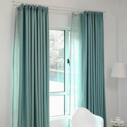 Thickened Velvet Linen Curtains for Living Room,  Bedroom  Modern  Backdrop  Feel Comfortable