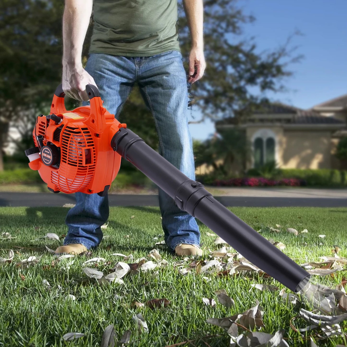 Gas Leaf Blower 25.4CC 2-Stroke  Commercial Handheld Tool