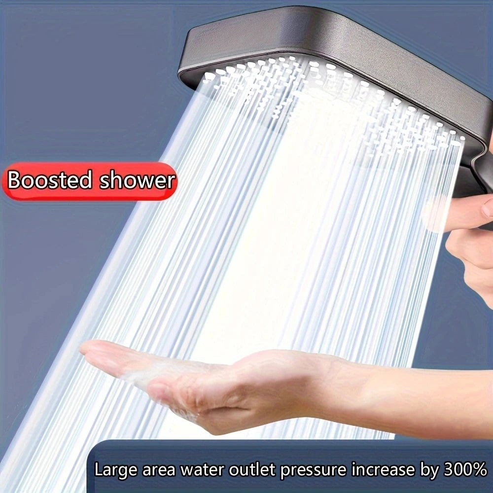 Large Area Shower Head 3 Modes Adjustable High Pressure