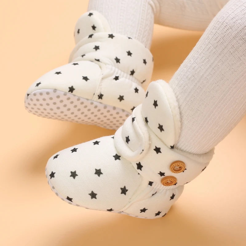 0-18M  Boots For Newborn Baby Girl Snow Boots, Winter Shoes Baby Boy Thermal Shoes.