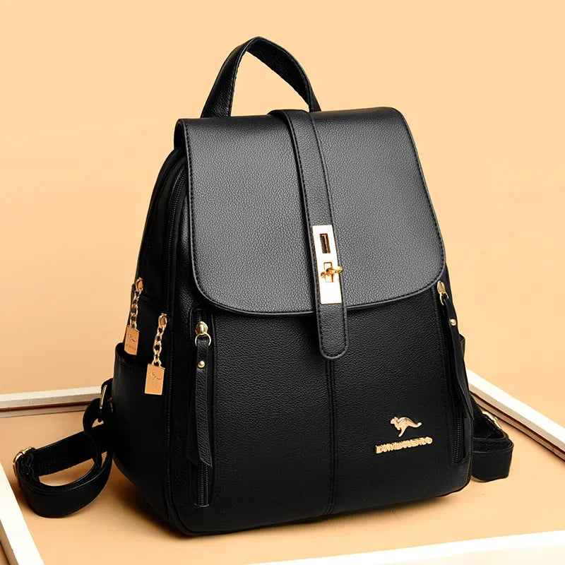 Fashionable Large Capacity Women Backpack, Simple Style Dual-Shoulder Bag.