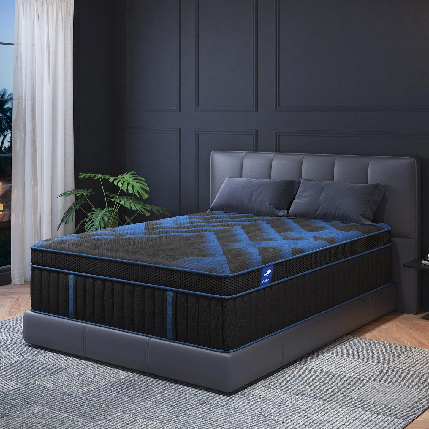 12"Gel Memory Foam Hybrid Pocket Spring Mattress Twin, Full, Queen, King Bed Mattress In A Box.