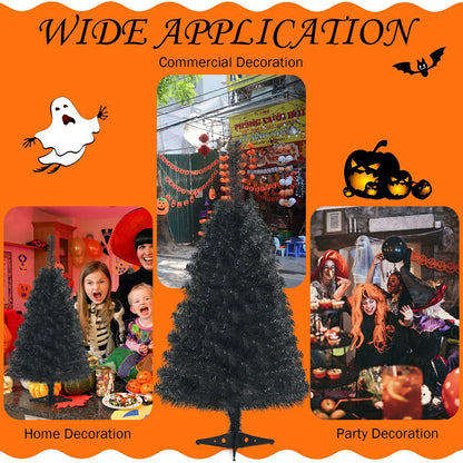 Black Tree For Christmas Decoration Ornaments, Home Decoration.