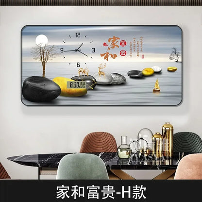 Digital Luxury Large Wall Clock, silent Timepiece,  Living Room Decorations!!