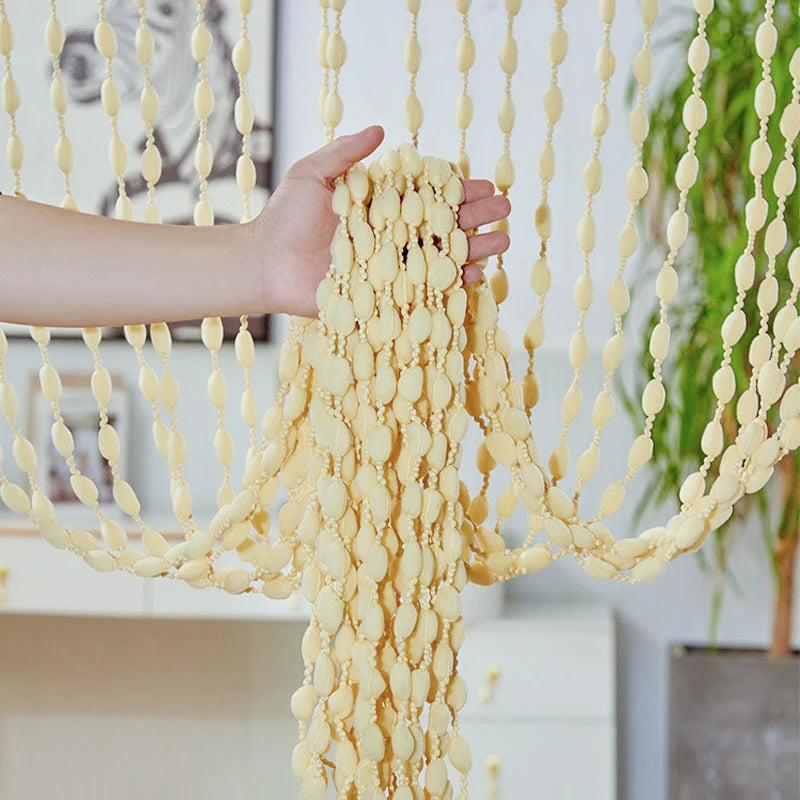 Polyester Door Beaded Curtains Lantern Tassel Cord Curtains.