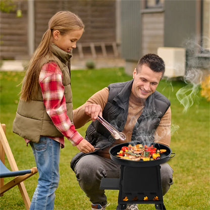 Portable Windproof  Wood Heater with Burner