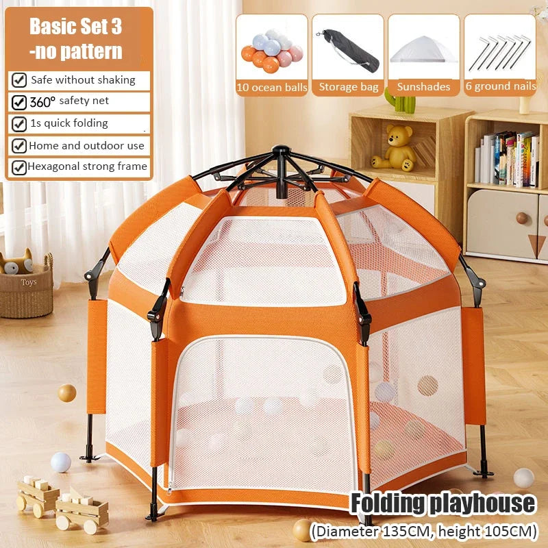 Portable Outdoor Camping Pop Up Tent , Indoor Kids Tents,  Baby Play House