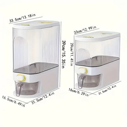 5kg/10kg Rice Dispenser Large Storage Container with Measuring Cup