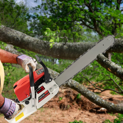 Gasoline Chainsaw with 52cc Engine, 20-inch Bar 7500RPM with Tool Bag