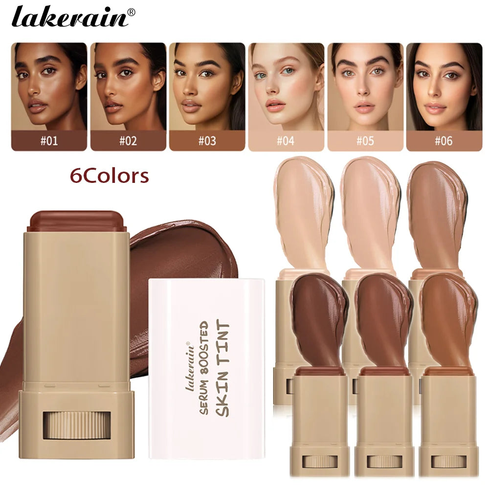 Skin Tint Foundation Stick, Eraser Concealer Foundation Stick Serum Boosted Smooth Plumper Hight Coverage .