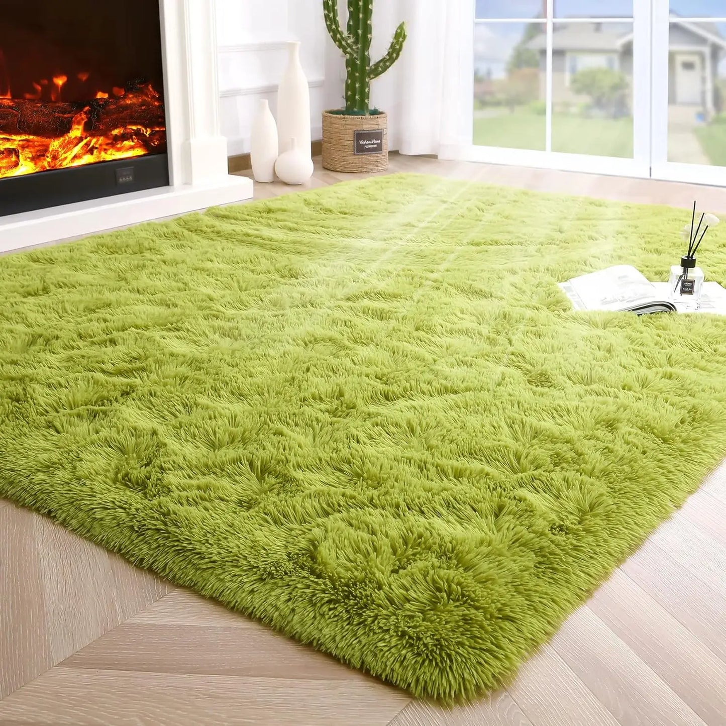 Fluffy    Area Rugs  Non Slip  for Hardwood Floors