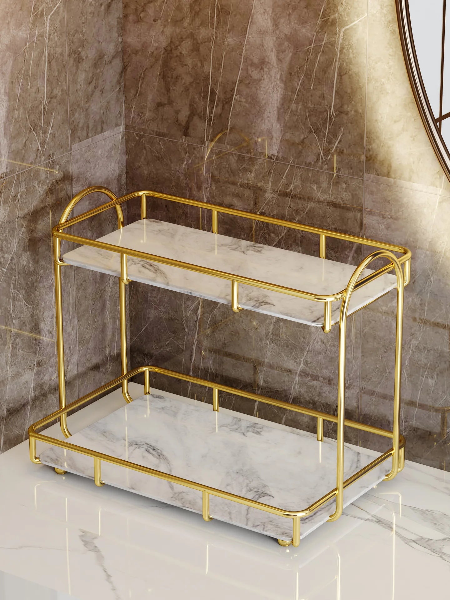 Bathroom toilet wall hanging luxury desktop storage