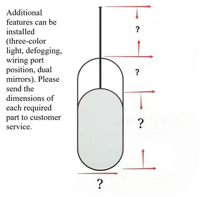 Room Decoration Wall Mirrors Bathroom ,Home Decorations, Custom Room Design