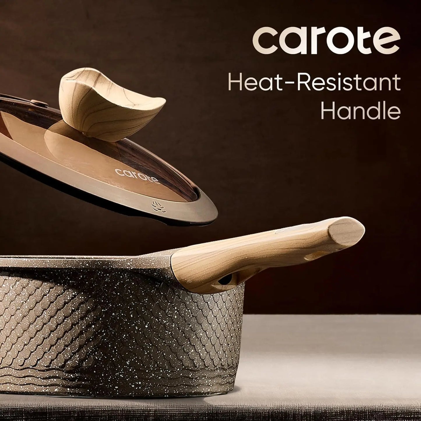 26PCS Pots and Pans Set, Non Stick Cookware Set Induction Cook Ware, PFOA Free.