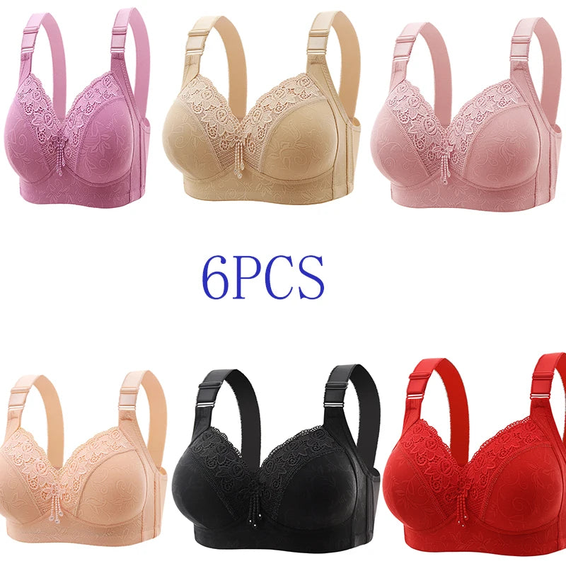 Women Lace Bras, Ultra-Thin Perspective Deep V Bra Plus Size Cup active bra.