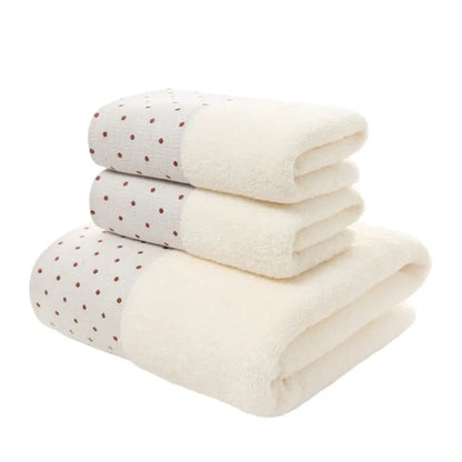 3 Piece Bath Towels Set 100% Cotton, 1 Bath Towel, 2 Hand Towel, Luxury Bathroom Towel  Hotel Quality