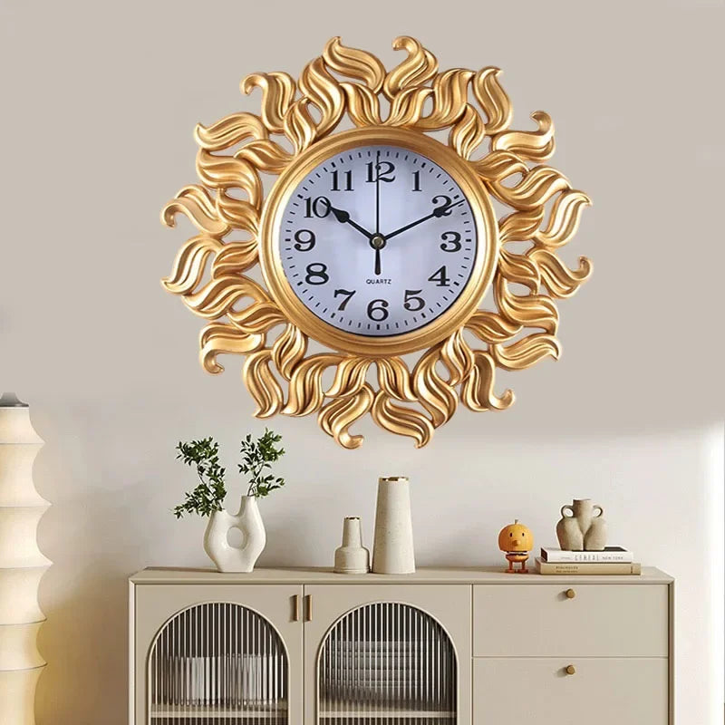 Rustic Retro Wall Clock, Quartz Battery Operated Non Ticking Mute no tick.