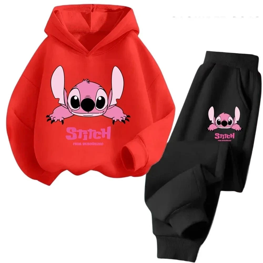 Children Hoodies Stitch Kawaii Fashion, Pullover Sweatshirt, Cartoons Girls Boy Kids Autumn Casual Clothes
