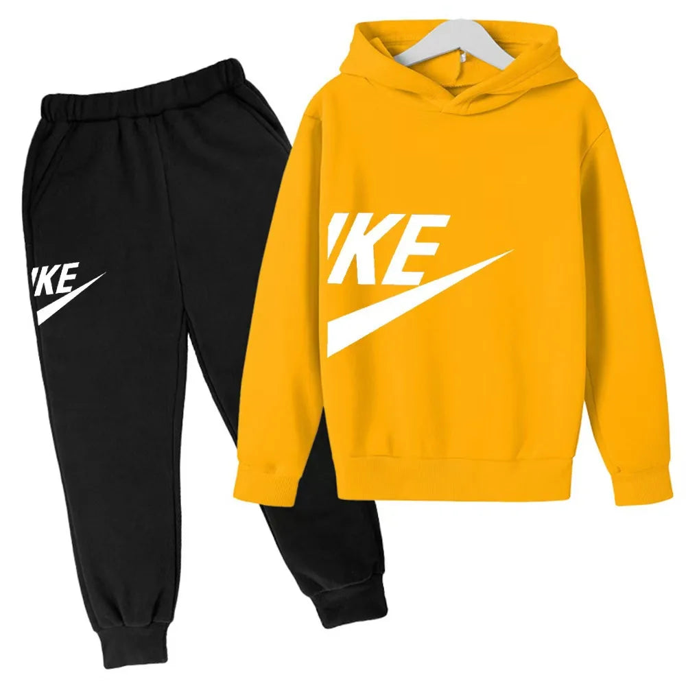 Kids Clothes Boys & Girls Autumn Long Sleeve Hoodies & Pants 2 Pieces Sets.