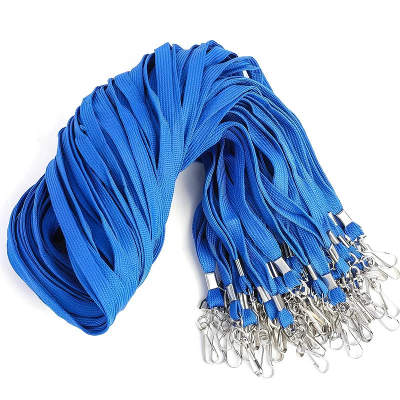 100 pcs/lot Nylon Safety Lanyards, Neck Rope For Card Holder Badge Keychain ID Card.