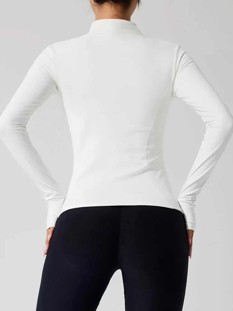 2025 Full Zipper Windproof, Winter Gym Fitness Coats Women's Jackets.