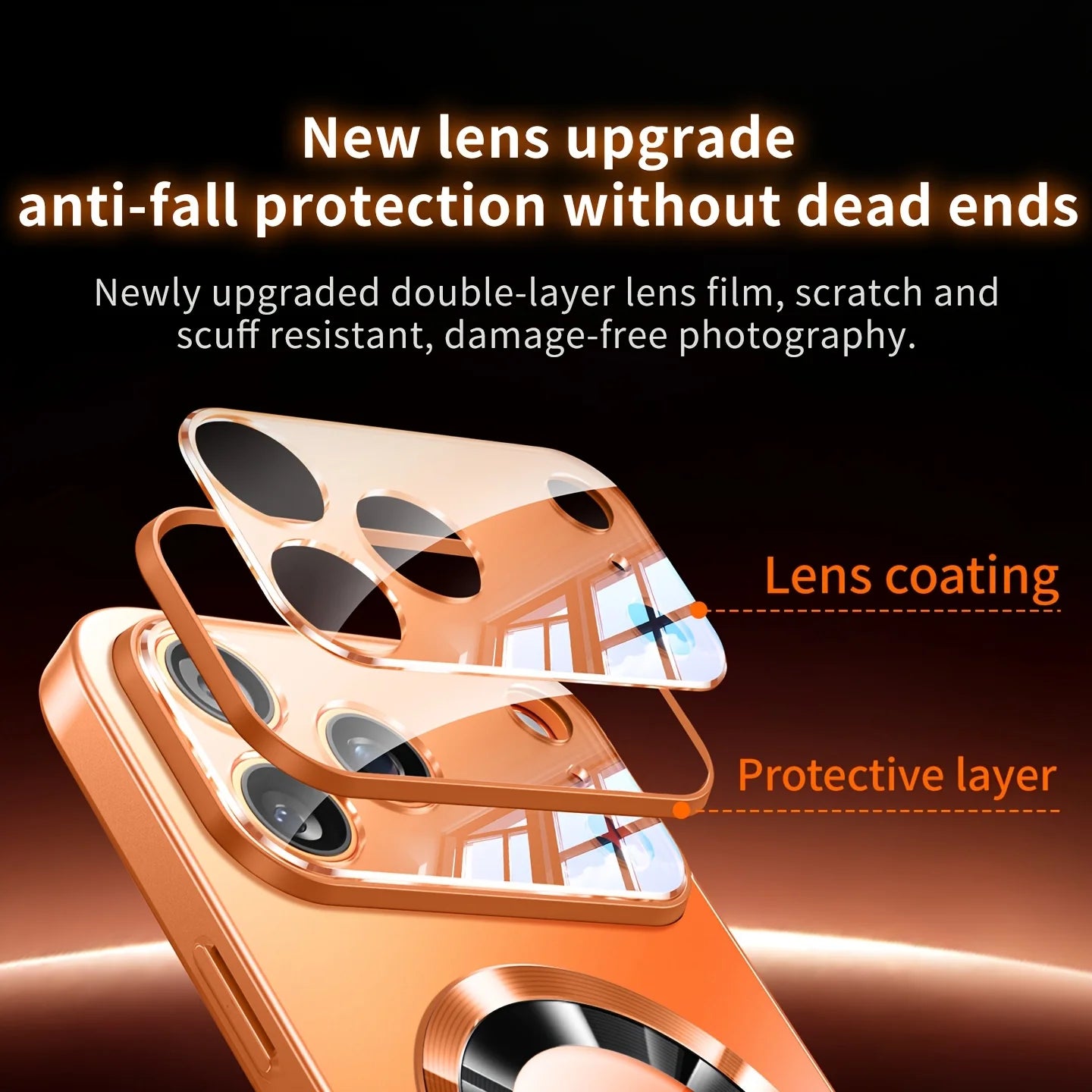 Luxury Titanium Metallic Matte Case For iPhone 17 16 15 14 13 12 11 Pro Max Plus For Mag safe Glass Lens Protection back Cover.