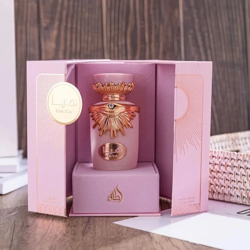 100ml Arabian perfume, Long acting body spray for men, and women Fruit and flower pheromone, Attractive gift box perfume.