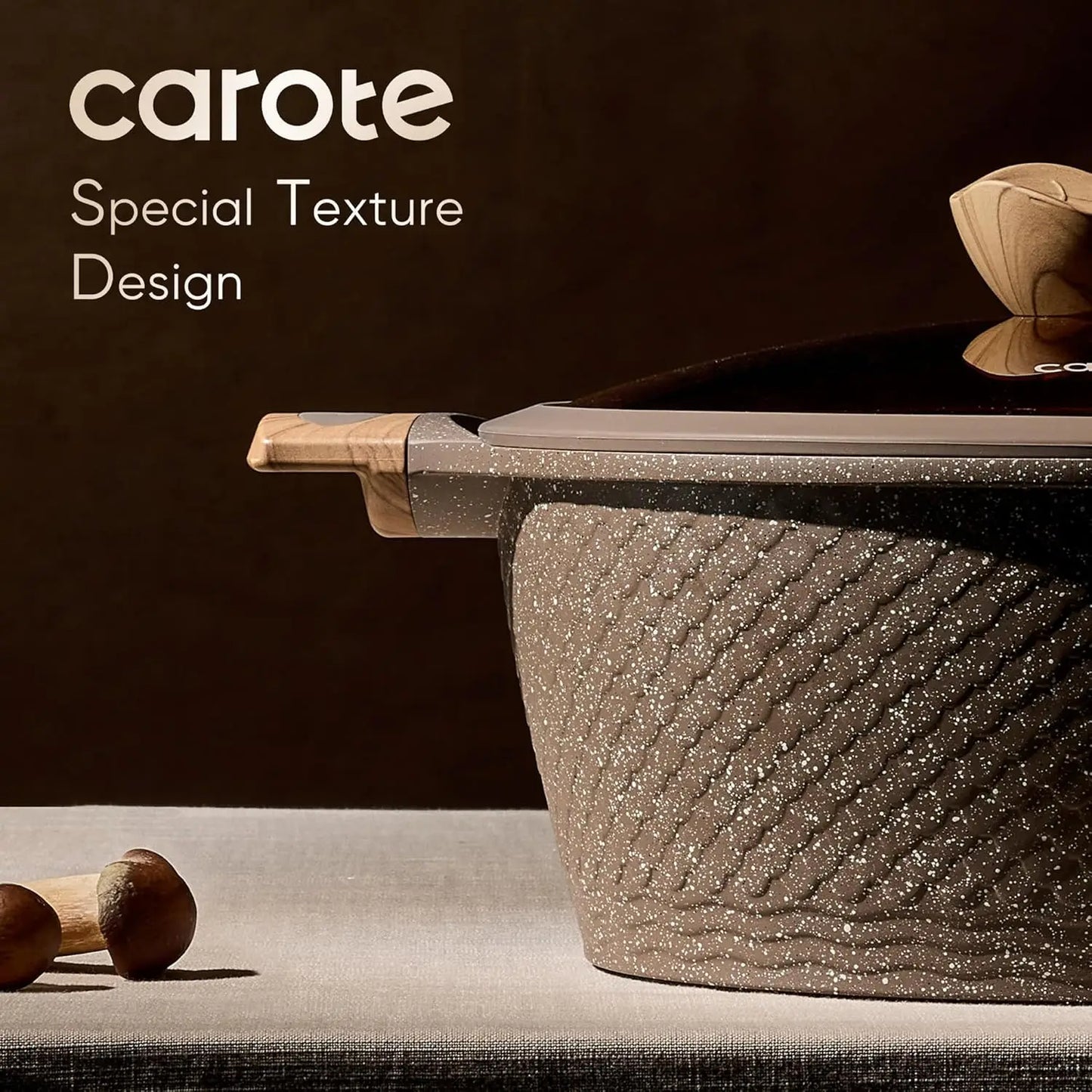 26PCS Pots and Pans Set, Non Stick Cookware Set Induction Cook Ware, PFOA Free.