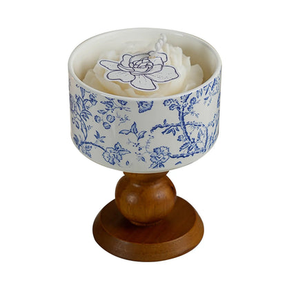 Scented Candles with Wooden Wick Decorative Aromatic  Flameless