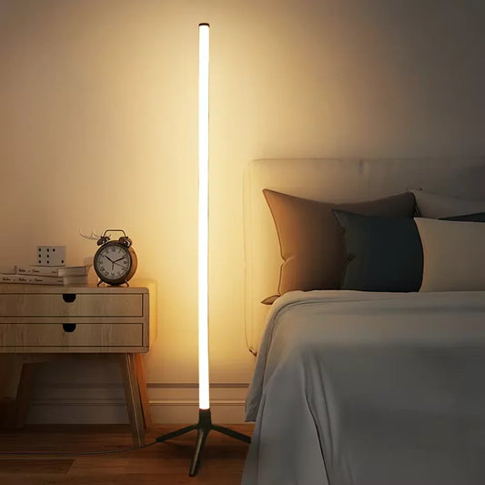1PC Smart RGB Floor Lamp Dimmable, Corner Lamp Bedroom, Ambient Lighting, Color Changing Soft Lighting.