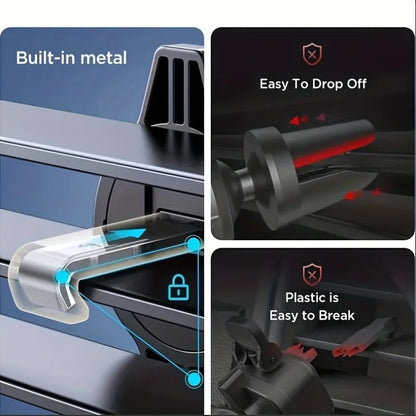 Car Phone Holder Air Vent Clip Mount , GPS Support For 4.7-6.7 Inch Mobile Devices