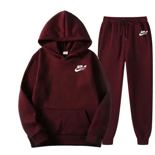 2025 Spring Autumn Men Casual Two Piece Sets, Sweatshirts Men Women Street Fashion Printed Sports Suit.