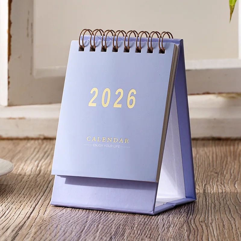 2026  Simple Calendar Small Desk Calendar Planner.