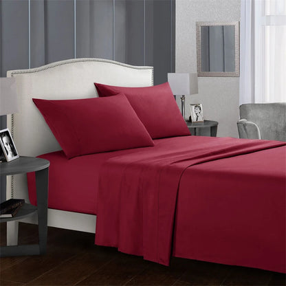 High-quality Simple King Size Bed Sheet Set  Fitted Sheets  Queen Durable Bed Covers.