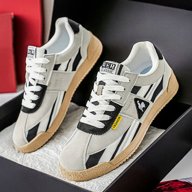 New Men Casual Shoes Fashion Sneakers Outdoor Jogging Breathable Lace-up Leisure Running Walking Comfortable Blade Loafers Brand