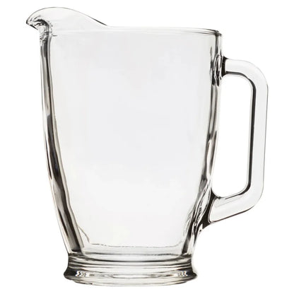 7-Piece Clear Glass Pitcher and Drinkware Set