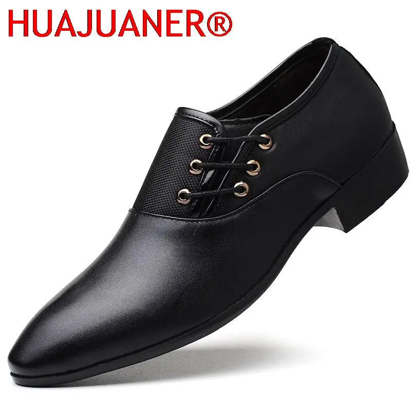 2025 Classic Men Dress Shoes, Round Toe Cow Leather Business, Casual Shoes Oxford Formal Big Size 38-48.