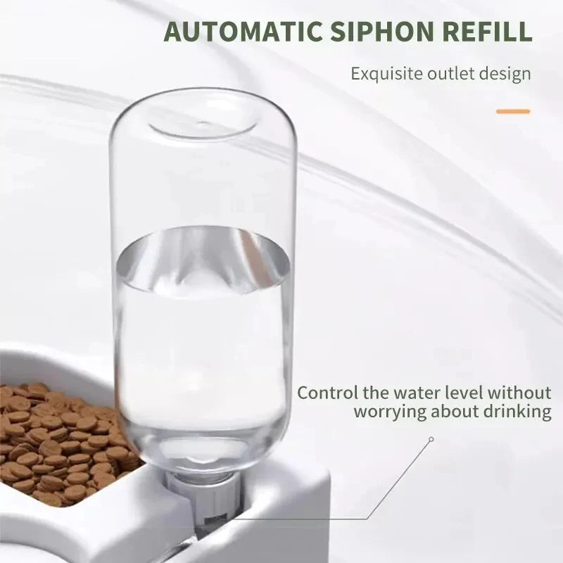 Automatic Drinking Love Pet Bowl Moisture-proof Cat Bowl, Dog Basin, Dual-use Multi-functional Drinking And Feeding.