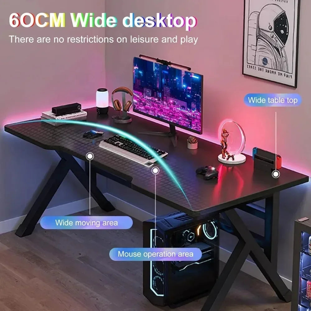 Computer Desk Ergonomic Gaming Table, Double Player