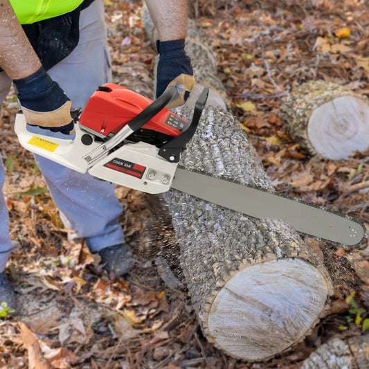 Gasoline Chainsaw with 52cc Engine, 20-inch Bar 7500RPM with Tool Bag