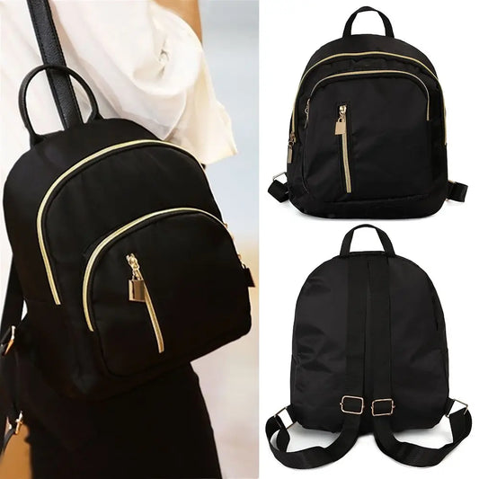 Women Multi-Function Mini Backpack Fashion Girl Oxford Daypack.