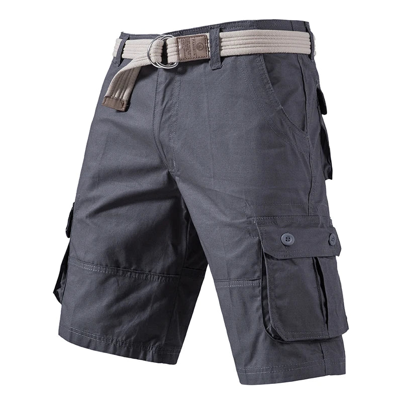 Cargo Knee Shorts Men Sports Casual Bermuda Shorts, Plus Size Cotton Half Pants.