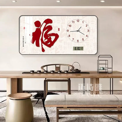 Digital Luxury Large Wall Clock, silent Timepiece,  Living Room Decorations!!