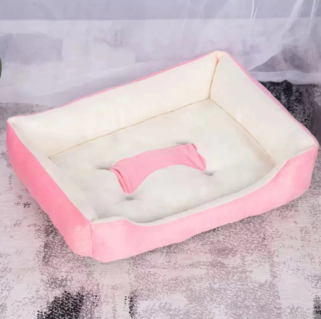 Large Pet House Dog Bed, Cat Mat, Long Plush Deep Sleeping Warm Soft Small Dog Cushion.