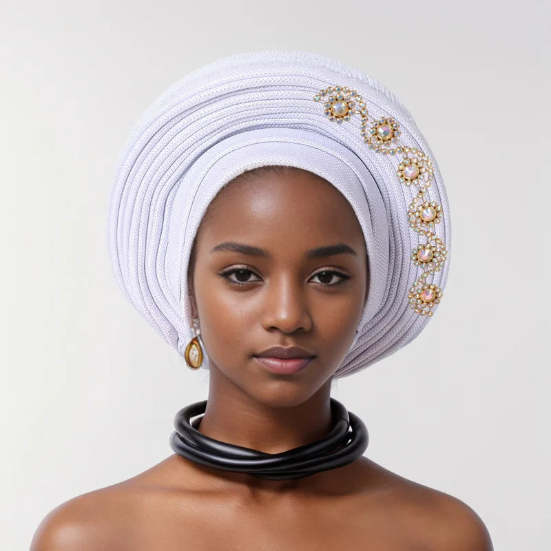 African Head tie Turbans for Women Muslim Headwear.