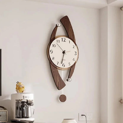 Wooden Decoration Silent Wall Clocks home Bedroom  Decor