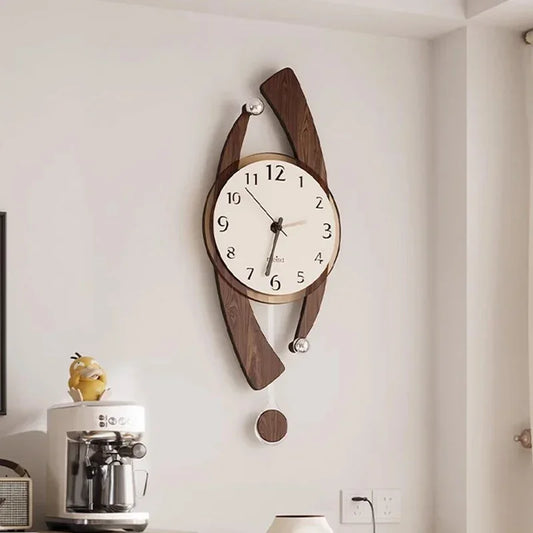 Wooden Decoration Silent Wall Clocks home Bedroom  Decor