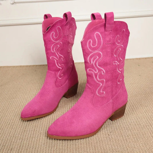 Embroidered Western Cowboy Boots for Women.